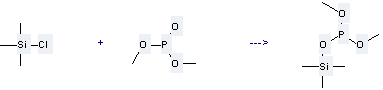 Phosphorous acid,dimethyl trimethylsilyl is prepared by reaction of chloro-trimethyl-silane with phosphonic acid dimethyl ester.
